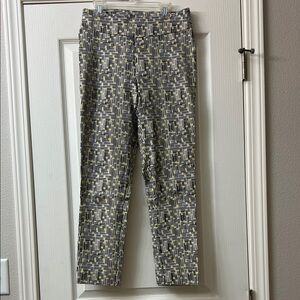 Jules & Leopold Black, Gray and White Geometric Pants
